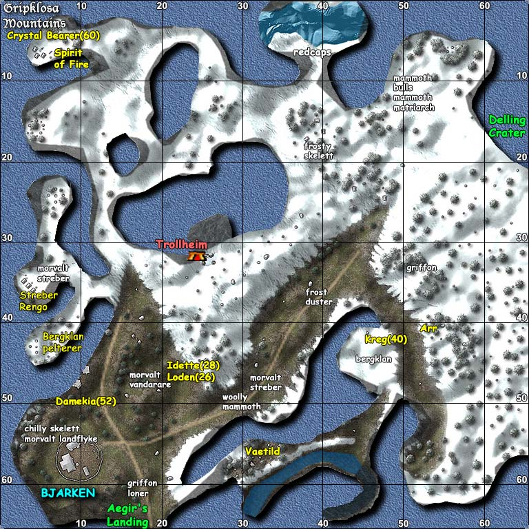 daoc hibernia silvermine mts map